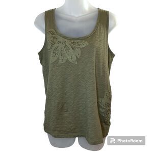 Talbots Green Sleeveless Top Size Medium